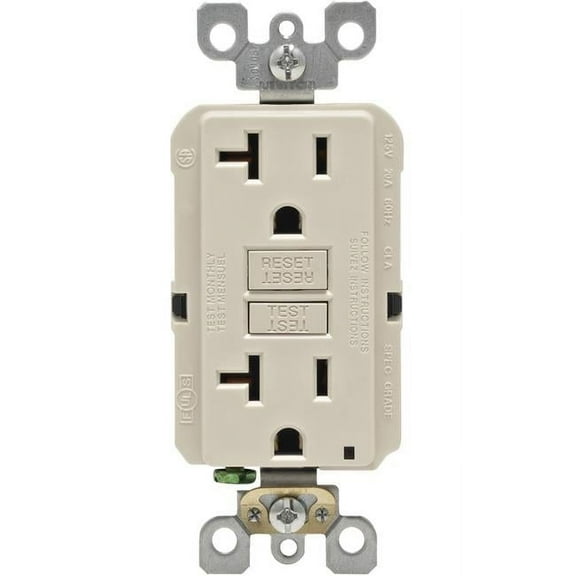 Mfg R06-GFNT2-0KT Outlet Gfci Self Test 15A - Light Almond