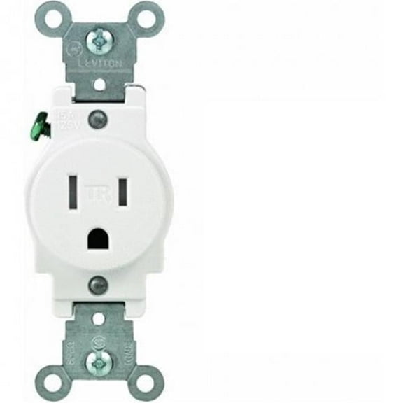 Mfg R52-T5015-0WS Tamper Resistant Outlet, White