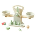 Mfigree 2025 New Kids Scale Wooden Pan Scale Educational Math Game