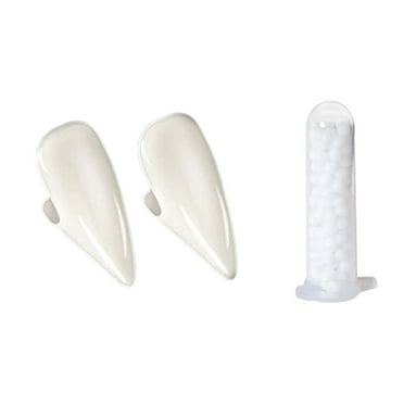 Mfigree 2025 Upgraded 4 Sizes Halloween Teeth Fangs Vampire Teeth , Realistic Teeth with Super Strong Adhesive Props for Halloween Party Masquerade Costume Accessories Gift