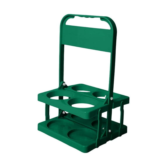 Mfigree 4-Cup Plastic Beverage Carrier with Reinforced Handle, Reusable Coffee Drink Caddy Holder for Travel Restaurant Catering, Portable Organizer for Soda Cans Water Bottles