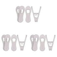 thumbnail image 1 of Mfigree 90PCS White Hanger Clips, Multi-Purpose Plastic Hangers Clips Perfect for Plastic Clothes Hangers, Clothes Pins Finger Clip for Skirt Pants Hangers, 1 of 8