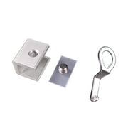 Mfigree Child Safety Lock , Move Window Sliding Windows Lock Security Sliding Sash Stopper, Child Proof Window Lock Double Guard Kids Pets Safe, Slider Door Latch Stop Bar