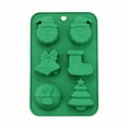 thumbnail image 1 of Mfigree Christmas Silicone Molds, Large Size Xmas Baking Mold for Mini Cakes, Handmade Soap, Chocolate, Jello, Candy and Candles,With Christmas Tree Santa Snowman Shape Silicone Mold, 1 of 8