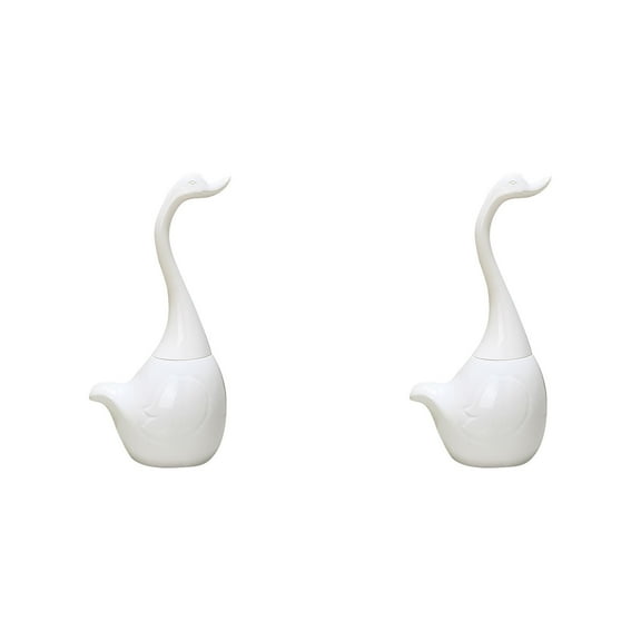 Mfigree Creative Swan Toilet Brush, , Cute Unique Decorative Toilet Bowl Brush, Cleaning Toilet Brush Every Corner Can Be Cleaned Toilet Bowl Brush with Base Set for Bathroom Home Hotel