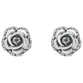 thumbnail image 1 of Mfigree Cubic Zirconia Wedding Bridal Stud Earrings for Brides Bridesmaids, Rose Rhinestone Earrings for Women Prom Party Jewelry Gifts, 1 of 3