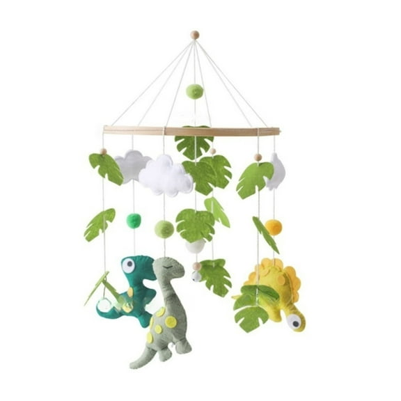 Mfigree Dinosaur Baby Mobile for Crib| Abdtech Baby Nursery Dinosaur Mobile | Gender Neutral Baby Stuff for Dinosaur Theme Nursery | Handmade Hanging and Mountain Room Decor for Boys & Girls