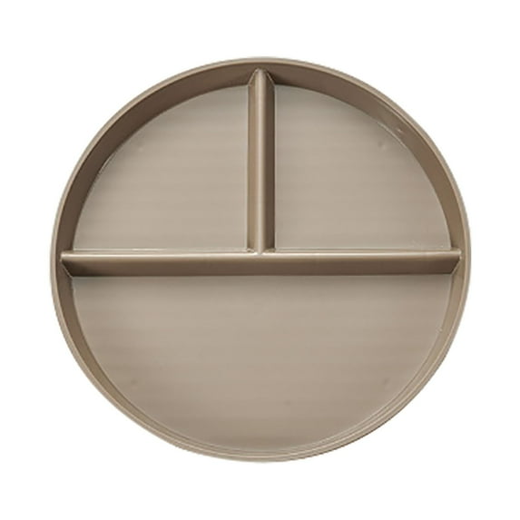 Mfigree Divided Plates with Lids, Portion Control Plates for Adults, Dishwasher Microwave Safe Compartment Plate, Unbreakable Lightweight Reusable Wheat Straw Plate