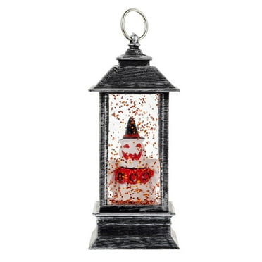Mfigree Halloween Decorative Snow Globe with LED Light Halloween for Hanging Halloween LED Snow Globe for Halloween Decoration Indoor Table Decoration