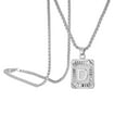 thumbnail image 1 of Mfigree Initial Letter Pendant Necklace Silver Plated Chain Necklace Initial Necklaces For Women And Men Necklaces for Women Chain, 1 of 9