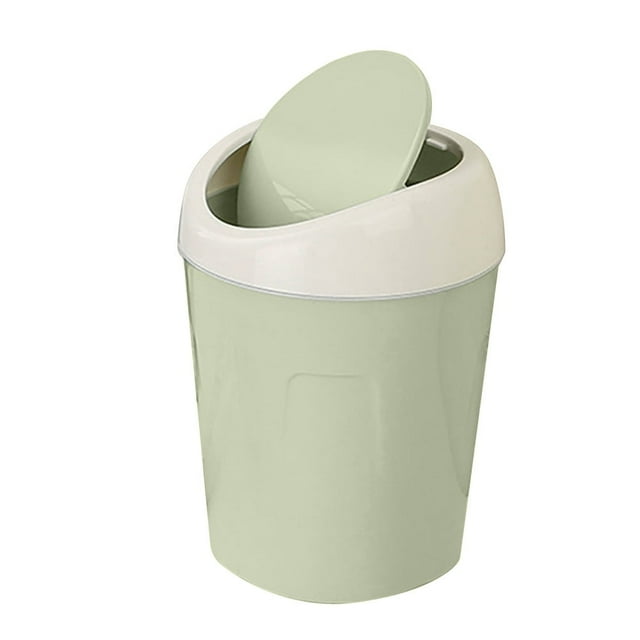 Mfigree Kitchen Living Room Trash Can ,Mini Trash Can with Lid Removable Small Garbage Can, Tiny Plastic Trash Bin, Counter Garbage Lint Bin for Bathroom,Office,Kitchen,Desk