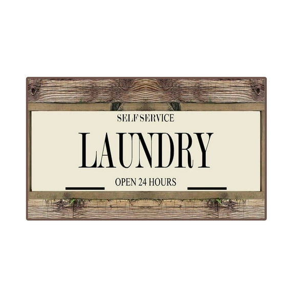 Mfigree Laundry Room Rug Runner, Anti-Slip Kitchen Floor Mats, Bathroom Laundry Room Decorative Accessories for Mudroom, Kitchen, Washroom, Bathroom, Hallway Entryway Area Rugs Decor