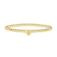 thumbnail image 1 of Mfigree Letter Beaded Bracelet Gold Letter Elastic Beaded Bracelet Gold Jewelry Gift, 1 of 9