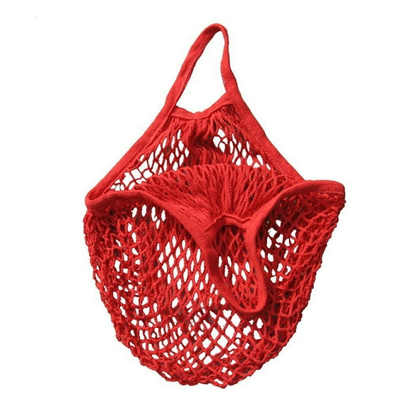 Mfigree Mesh Net Turtle Bag String Shopping Bag, Reusable Breathable Vegetable Storage Net Bags with Drawstring for Onions Potatoes Citrus Crawfish Black
