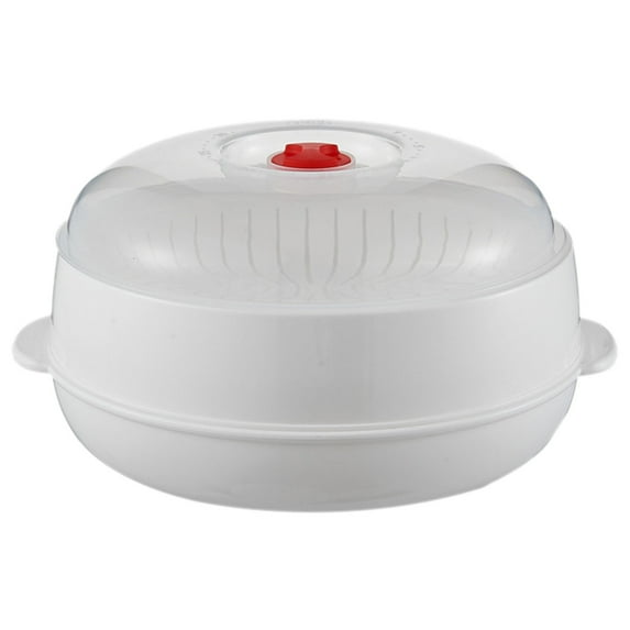 Mfigree Microwave Oven Steamer, Multifunctional Microwave Vegetable Steamer with a Transparent Lid, Cookware Micro Wave Dish, Kitchen Cooking Steamers for Cooking Dumplings, Vegetable