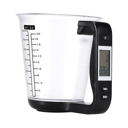 Mfigree Multifunctional Kitchen Measuring Cup Scale Electronic Bench Scale Gram Scale , Perfect for Iced Tea , Milk , Wine , Cocktails , Whiskey , Dinner Parties , and Entertaining , Giftable
