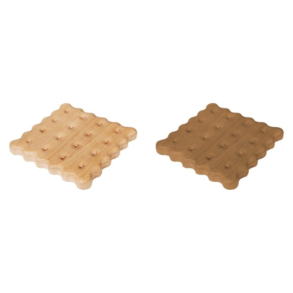 Mfigree Natural Solid Wood Trivets for Hot Dishes, Foldable Wooden Tree Trivet Hot Plate Mat, Walnut Wood Trivet Tree Hot Pads for Kitchen, Multifunction Wooden Trivets for Hot Pots and Pans