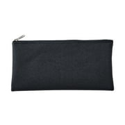 Mfigree Pen + Gear Cloth Zipper Pencil Pouch Pencil Case Black, Small Zipper Pouch for Pencils, Pens, Markers, Makeups, Change, Coins for Office Organizer Aesthetic Pencil Cases