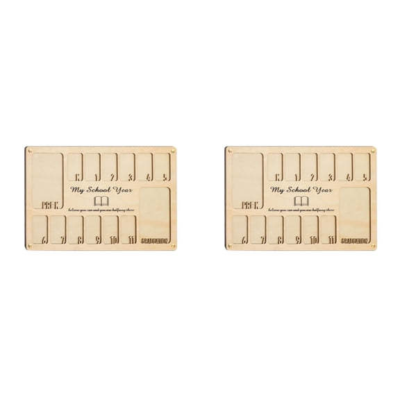 ​​Mfigree Personalized School Photo Frame - Custom Wooden Grade Display for Pre-K to 12th Graduation, Classroom Memories, Engravable Nameplate Keepsake & Teacher Appreciation Gifts​​