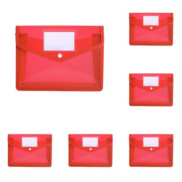 OutmaxHome Plastic Expanding File Folder, Transparent Envelopes With Snap Closure,No Dividers,Large Capacity,Document Organizer For Receipts, Bills&Taxes, For School/Office/Home