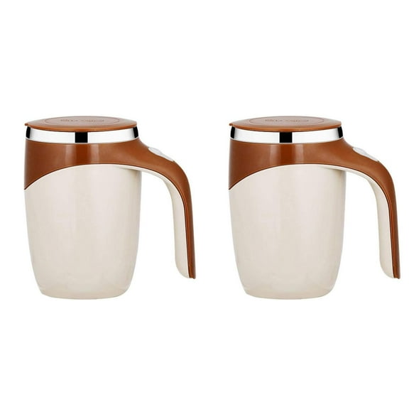 Mfigree Self Stirring Mug Rechargeable Automatic Electric Coffee Mug Rotating Cute Mixing Cup, Lightweight Tasse to Stir /Kitchen/Travel/Home Coffee/Tea/Hot Chocolate/Milk 450 Ml/15oz