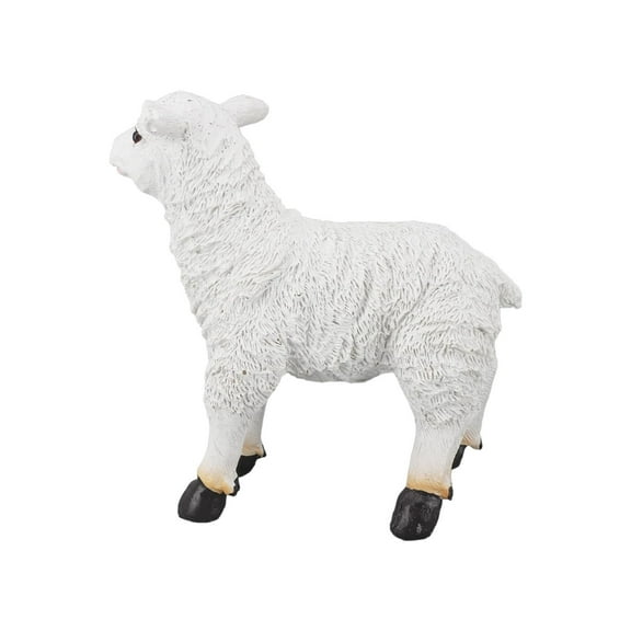 Mfigree Sheep Statues Lifelike Resin Lamb Statue Outdoor Statues for Garden Decor Lamb Shape Garden Sculpture for Indoor Outdoor Decoration
