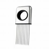 Mfigree Stainless Onion Slice Holder, Upgraded Onion Holder for Slicing Multifunctional Onion Chopper Cutter Loose Meat Pin Vegetable Slicer for Lemon Potato Tomato Holder, Slicing Assistant Tool