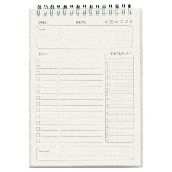 Mfigree To Do List Planner Spiral Notebook Daily Task Tracker with Wide lined Notebooks Flexible Cover To Do List Journal Checklist Project Notebooks