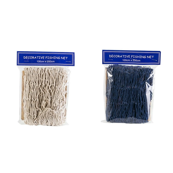 Mfigree Unique Fashion Nautical Fishing Net Shell Coastal Design Seaside Wall Hanging Home Party Decor for Outdoor DIY Birthday Sea Party Decorations