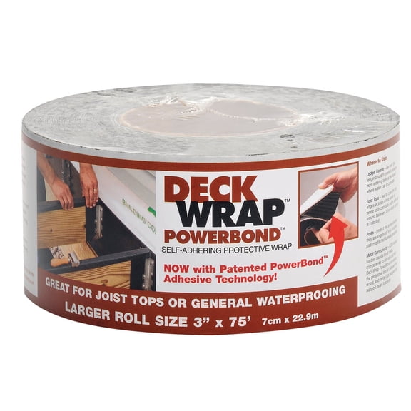 Mfm Building Products Deckwrap Powerbond Deck Wrap - Waterproof - 3" — Residential Use, Standard Application