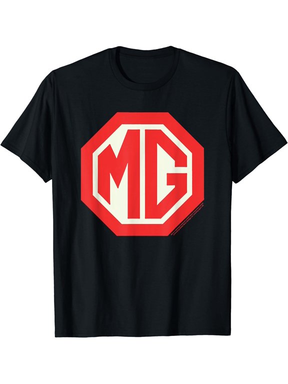 Mg Car Retro Red Badge Logo T-Shirt , Vintage T-Shirt