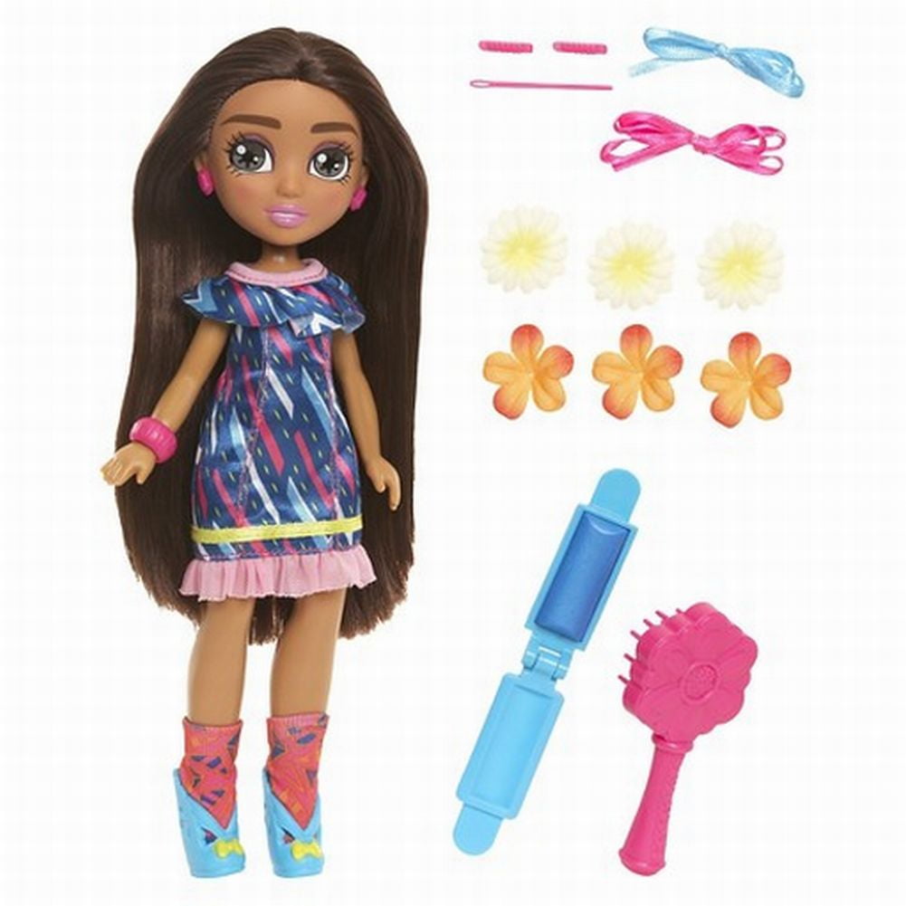 Sophia's Doll Hair Brush, Ideal for Dolls with Synthetic or Wig-Like Hair,  Sized for Smaller Hands, in Glittery Hot Pink