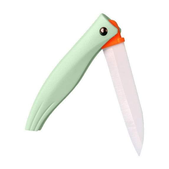Mgaxud Foldable Ceramic Knife with Ergonomic Handle for Easy Storage and Safe Cutting - Ideal for Peeling and Slicing Vegetables in the Kitchen