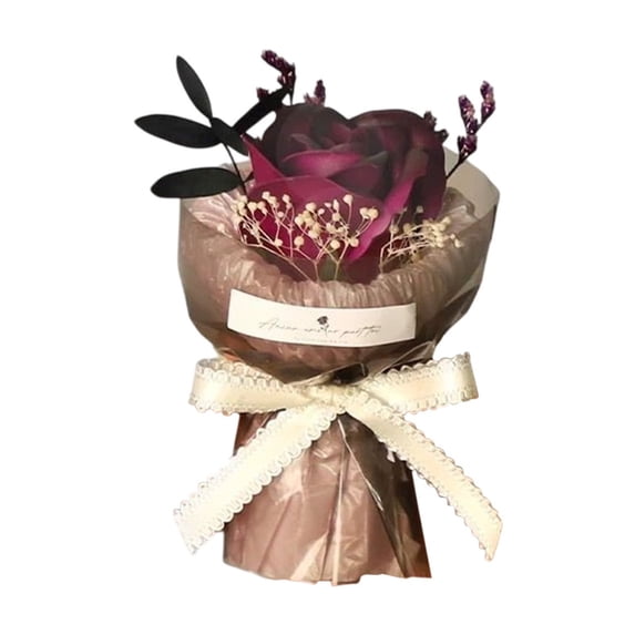 Mgaxud Mini Pocket Bouquet - Small Rose Sunflower Everlasting Flowers, Simulation Flower Companion Gift Box, Compact Decoration for Birthday and All Occasions