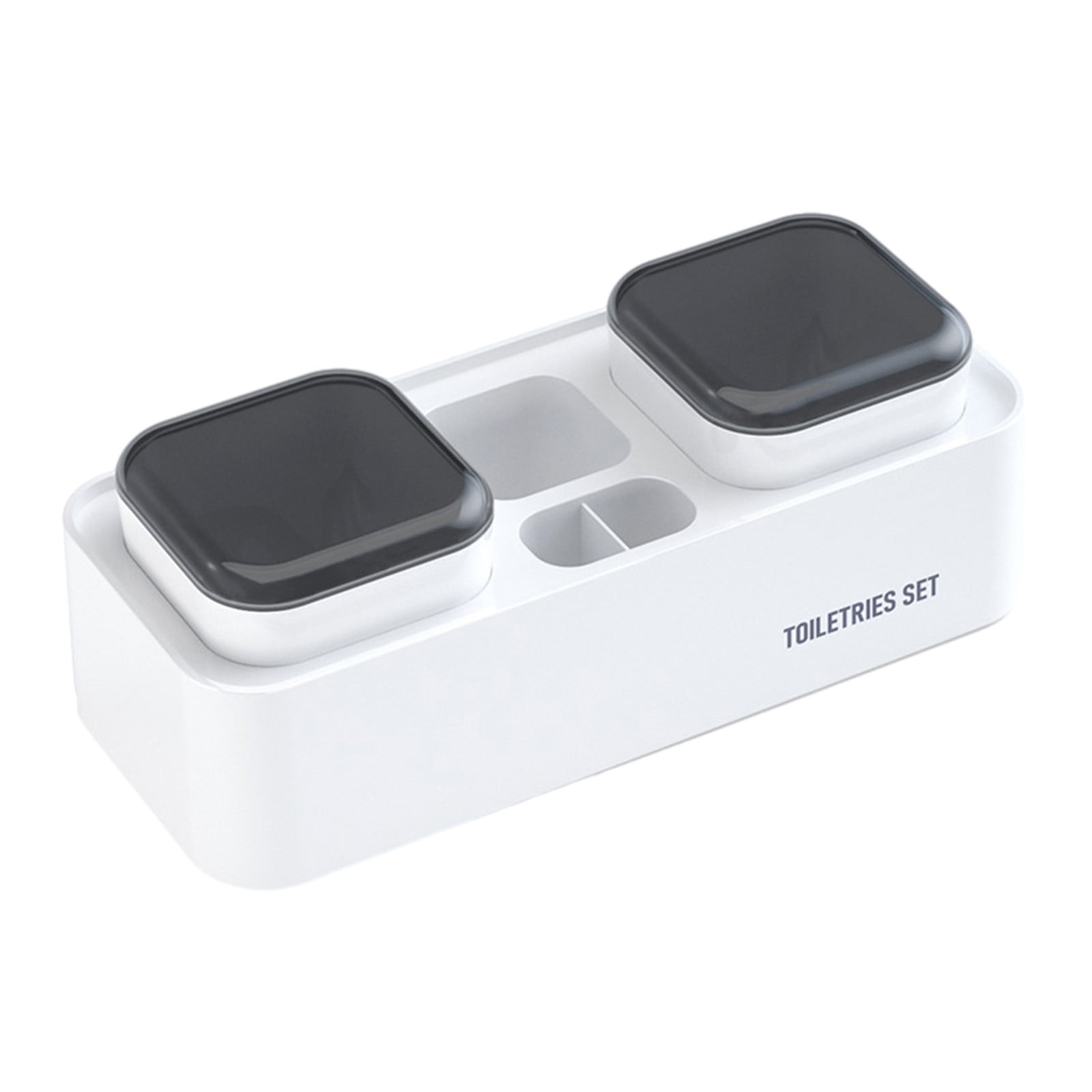 Mgaxud Toothbrush Holders for Bathrooms with 2 Cups, Wall Mounted