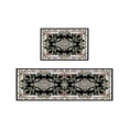 thumbnail image 1 of Mgaxud Two Piece Non-Slip Ethnic Kitchen Rug Set - Absorbent, Washable, Durable Floor Mats for Kitchen & Bathroom; Ergonomic Fatigue Resistance, Stain Resistant, Versatile Use, 1 of 6