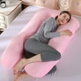 thumbnail image 1 of Mgaxud U-Shaped Maternity Pillow Cover - Washable and Removable Case for Pregnancy Pillows (140cm * 80cm, Soft and Comfortable), 1 of 6