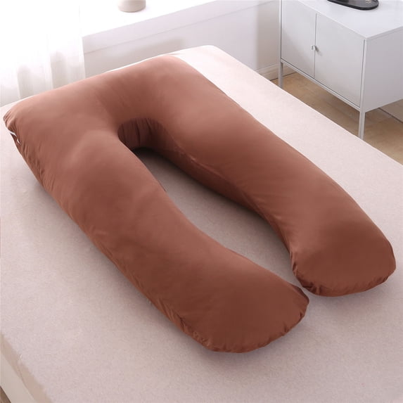 Mgaxud U-Shaped Maternity Pillow Cover - Washable and Removable Case for Pregnancy Pillows (140cm * 80cm, Soft and Comfortable)
