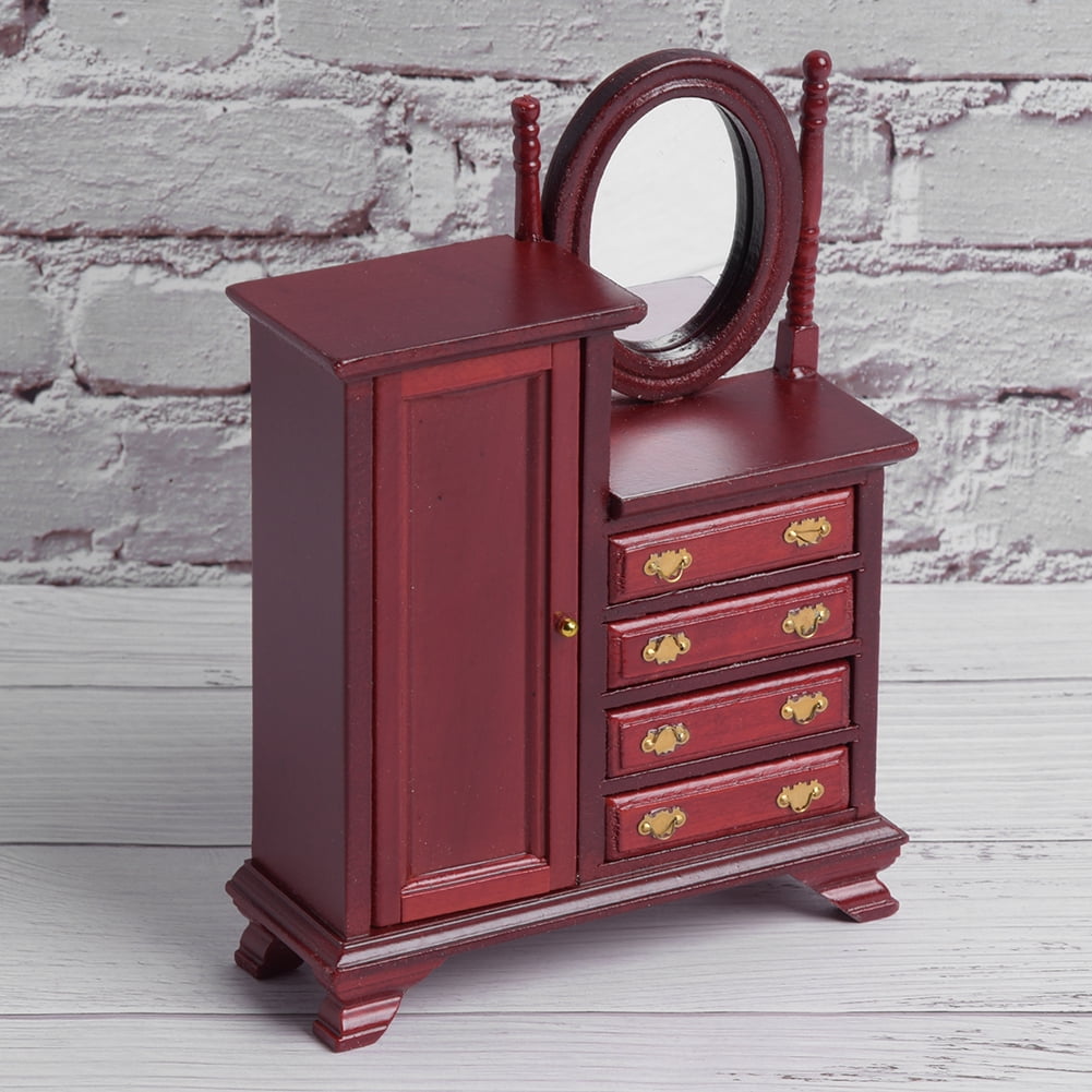 Mgaxyff 1:12 Doll House Miniature Sitting Room Dressing Table Dollhouse Decoration Accessories,Sitting Room Furniture Set,Miniature Dollhouse Furniture