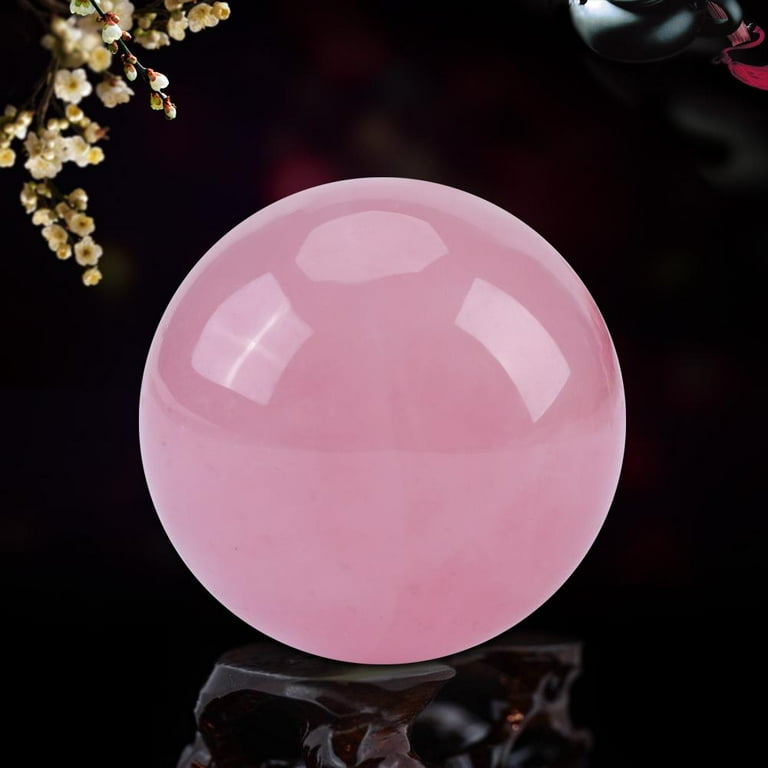 Pink sale quartz ball
