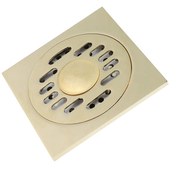 Mgaxyff 10x10cm Floor Drain Copper OdorResistant Floor Strainer For Hotel Bathroom Kitchen Balcony,Floor Strainer,Floor Drain