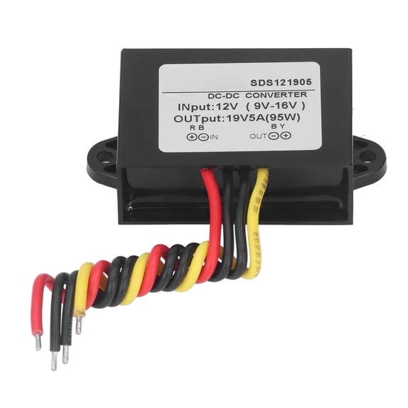 Mgaxyff 12V To 19V Voltage Regulator,Boost Converter DC 12V To DC 19V Waterproof Step Up Adapter Accessory For Power Supply,Power Step Up Converter