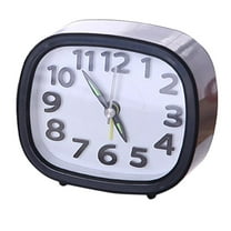 Mgaxyff 1Pc Mini Simple Alarm Clock Table Silent Desktop Clocks for Home Bedside Decor,Alarm Clock