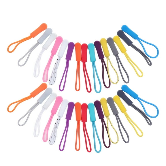 Mgaxyff 30Pcs Pulls Nylon Fadeless Lightweight Wide Application Backpack Pulls For Phone Wallet Bag, Pull Replacement,Nylon Pulls