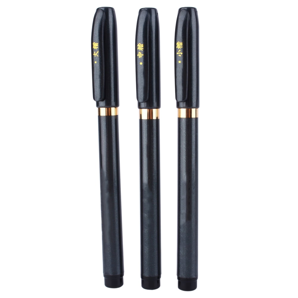 Mgaxyff 3pcs Pen, Chinese Japanese Calligraphy Shodo Brush Ink Pen