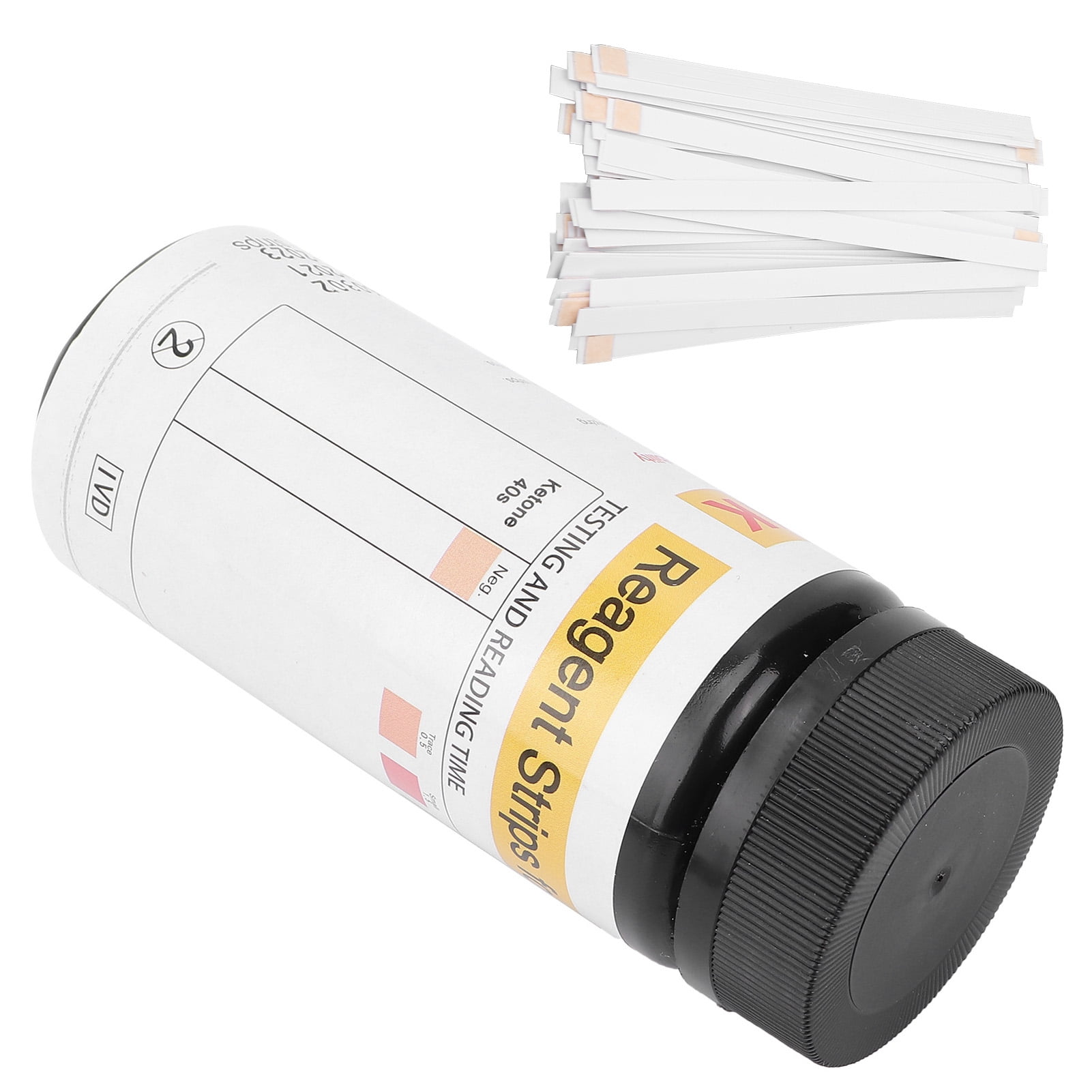 Mgaxyff 50pcs Ketone Test Strips, Accurate Ketones Level Measure Home
