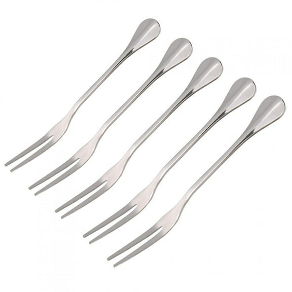 Mgaxyff Barbecue BBQ Skewers,5Pcs Stainless Steel Thicken Fork Barbecue BBQ Skewers Home Cooking Fruit Snacks,Hot Dog Fork