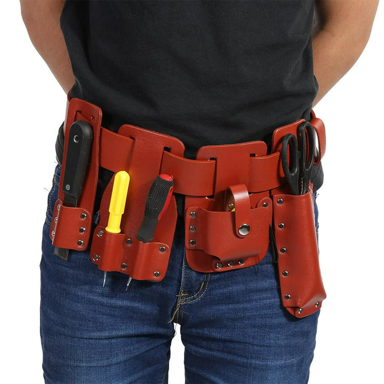 Large Quality Leather Utility Belt Pouch