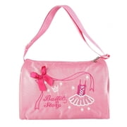 Mgaxyff Ballet Bag Nylon Lightweight Dance Tote Ballet Embroidered Tote Swim Bag for Girl