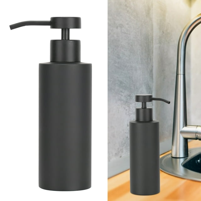 Mgaxyff Black Kitchen Soap Dispenser Stainless Steel Bathroom Manual